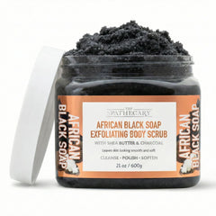 The Spathecary Grapefruit Orange Mimosa scrub jar showing creamy texture and citrus aroma.
