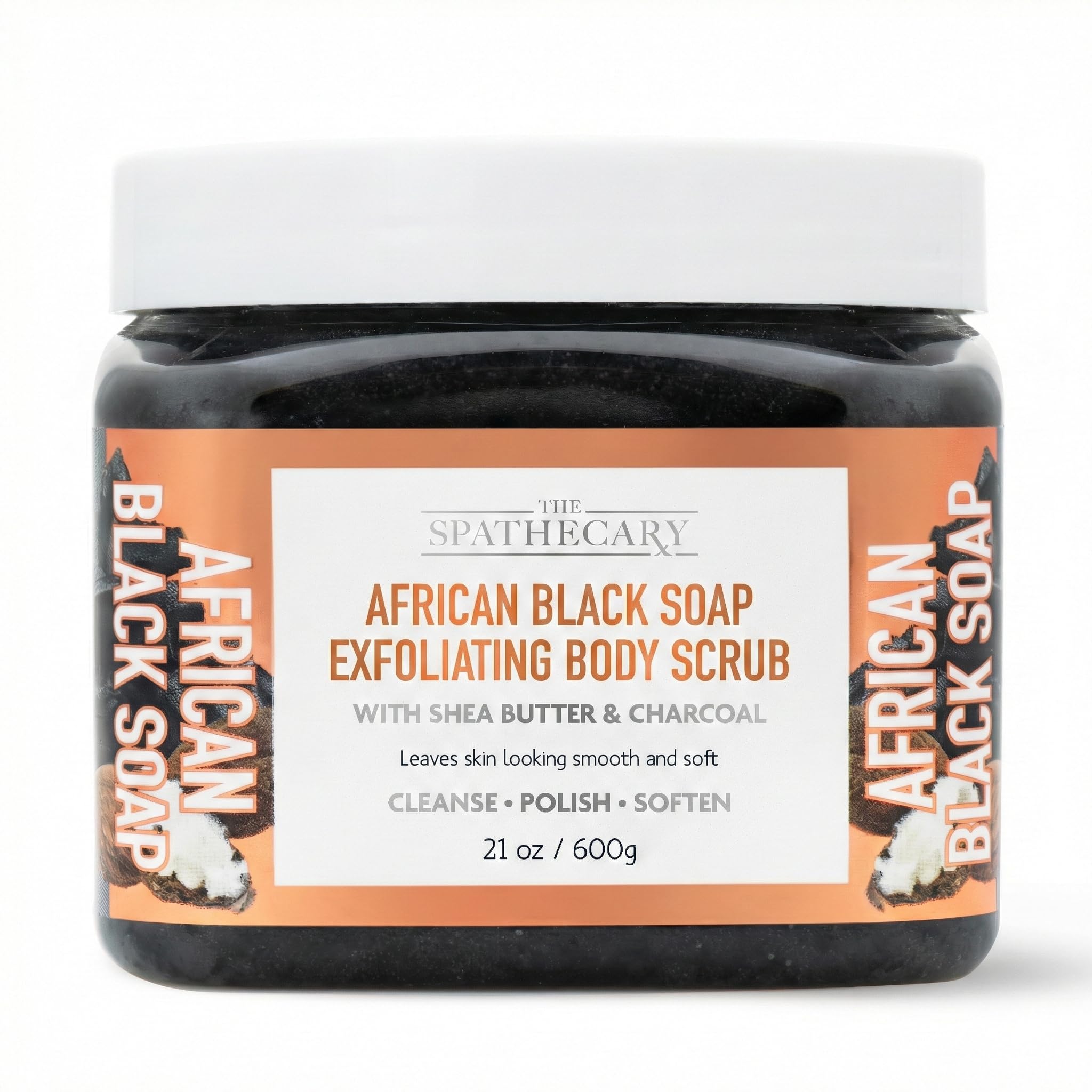 Close-up of The Spathecary Grapefruit Orange Mimosa scrub texture for gentle exfoliation.
