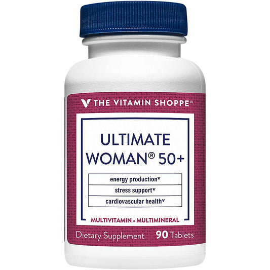 The Vitamin Shoppe Ultimate Woman 50+ Multivitamin bottle - 90 tablets