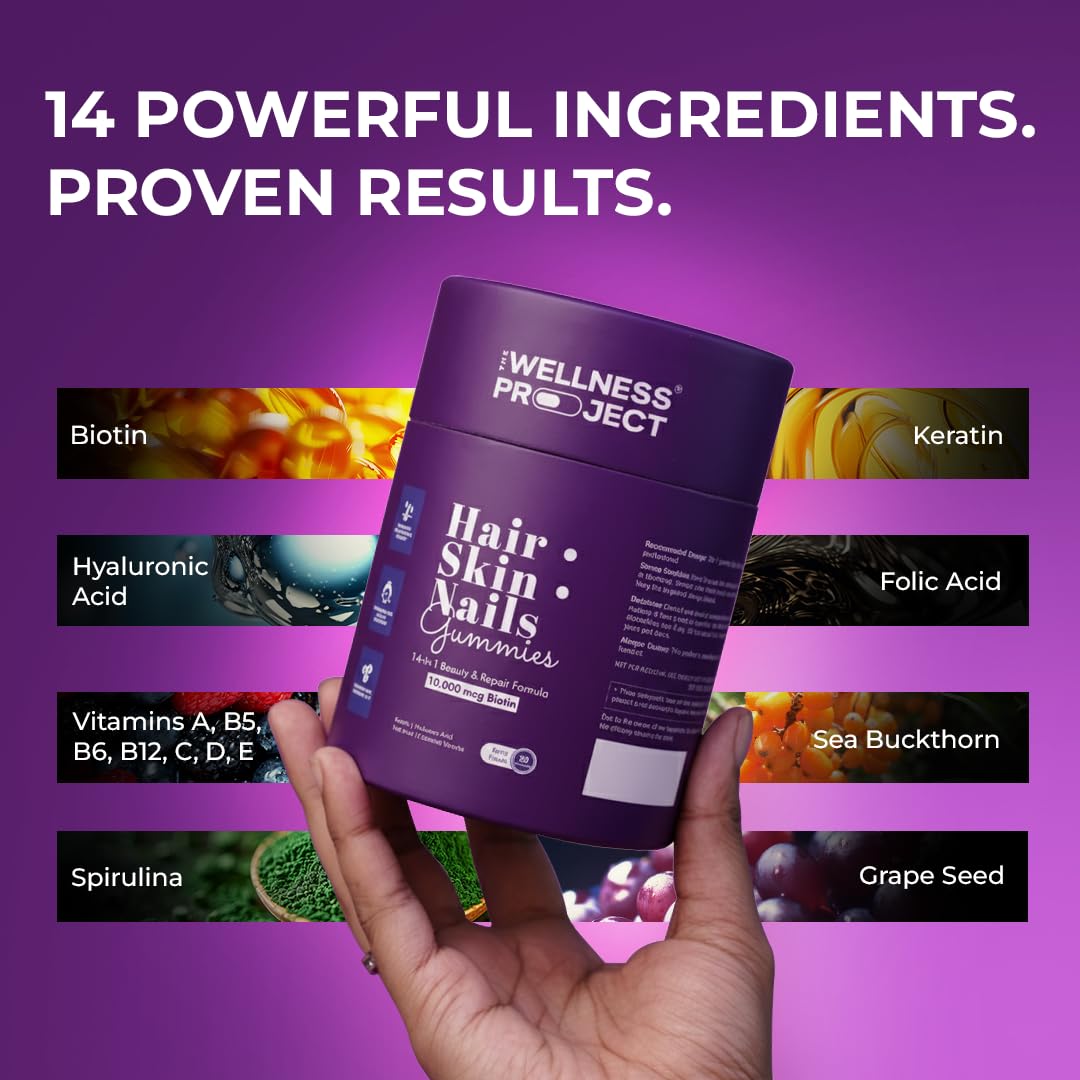 Front label highlighting 10,000 mcg Biotin