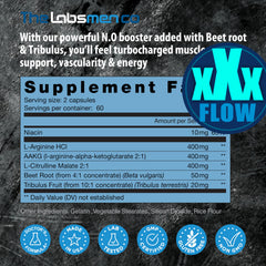 Supplement bottle with capsules and measuring cap