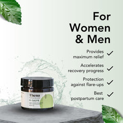 THENA Organic lavender arnica witch hazel blend bottle highlights calming botanicals for soothing sessions