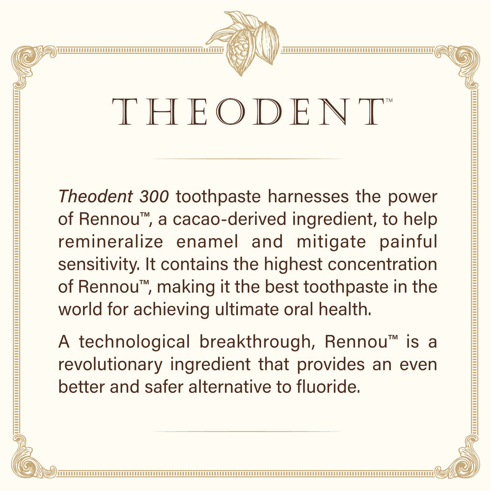 Depiction of relief from enamel sensitivity with Theodent 300