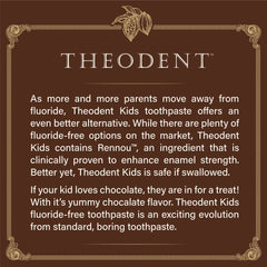 Close-up of Theodent Kids toothpaste chocolate chip flavor