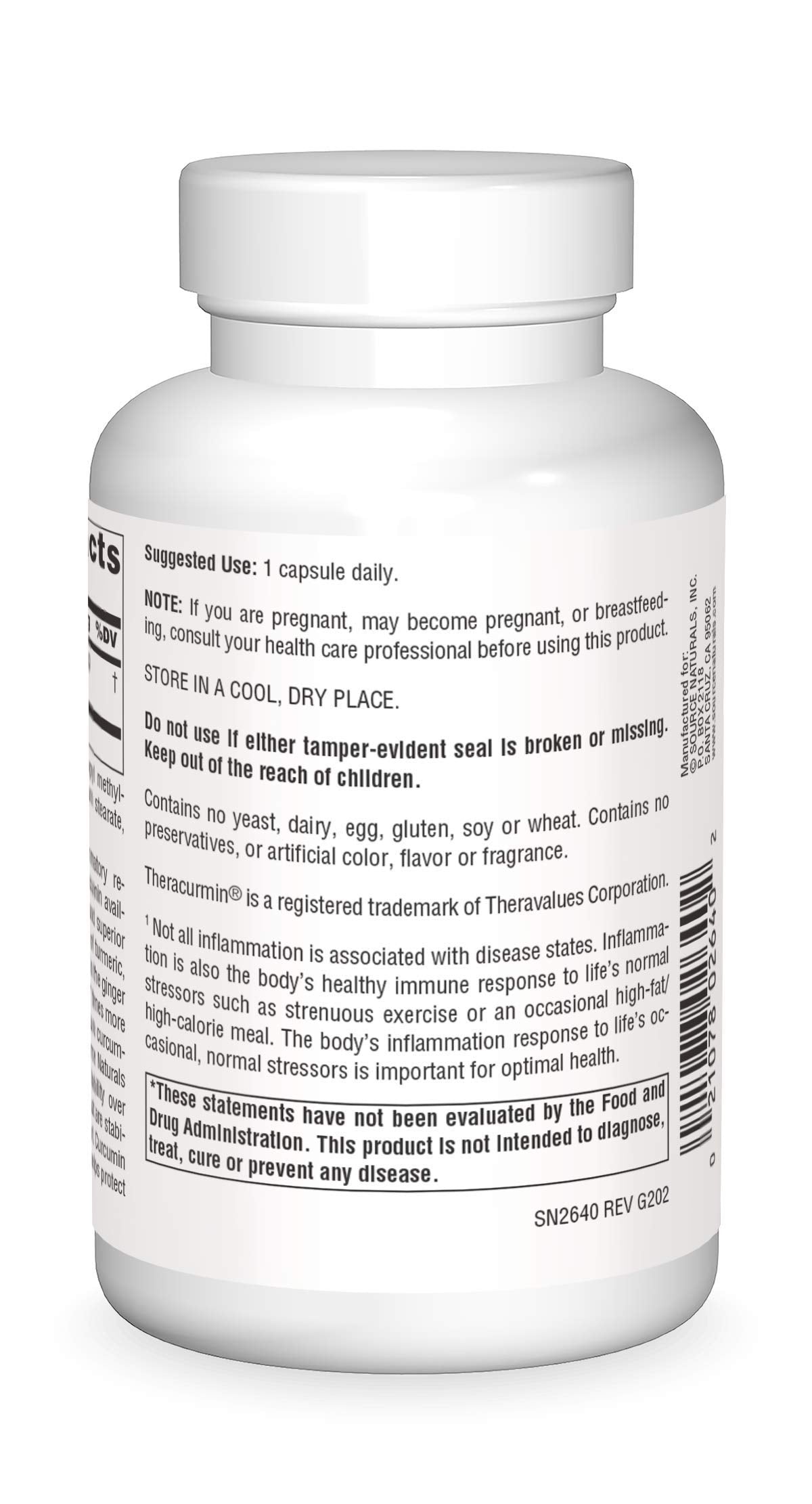 Close-up of Theracurmin 300 mg capsule