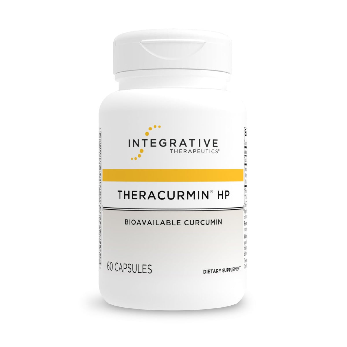 Theracurmin HP Turmeric bottle label