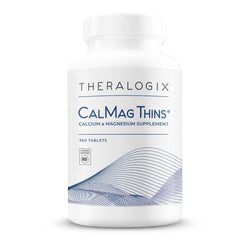 Theralogix CalMag Thins bottle label showing 360 tablets