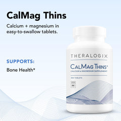 Slim, easy-to-swallow CalMag Thins tablet design