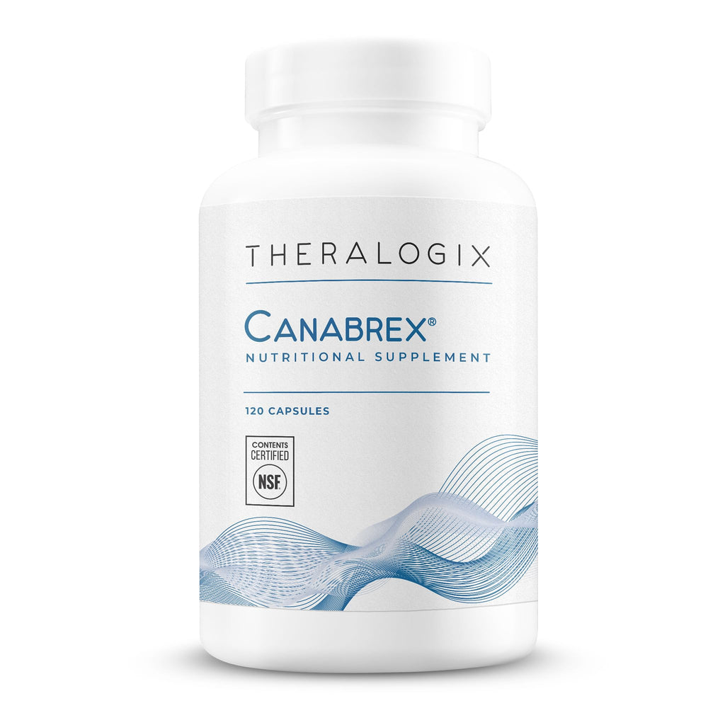 Theralogix Canabrex PEA supplement bottle - 120 capsules