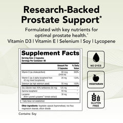 Theralogix Prostate 2.4 capsules closeup showing easy daily use.