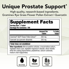 NSF certification label on Prostate PQ