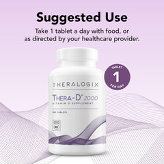 NSF certified seal on Thera-D 2000 Vitamin D3 bottle label