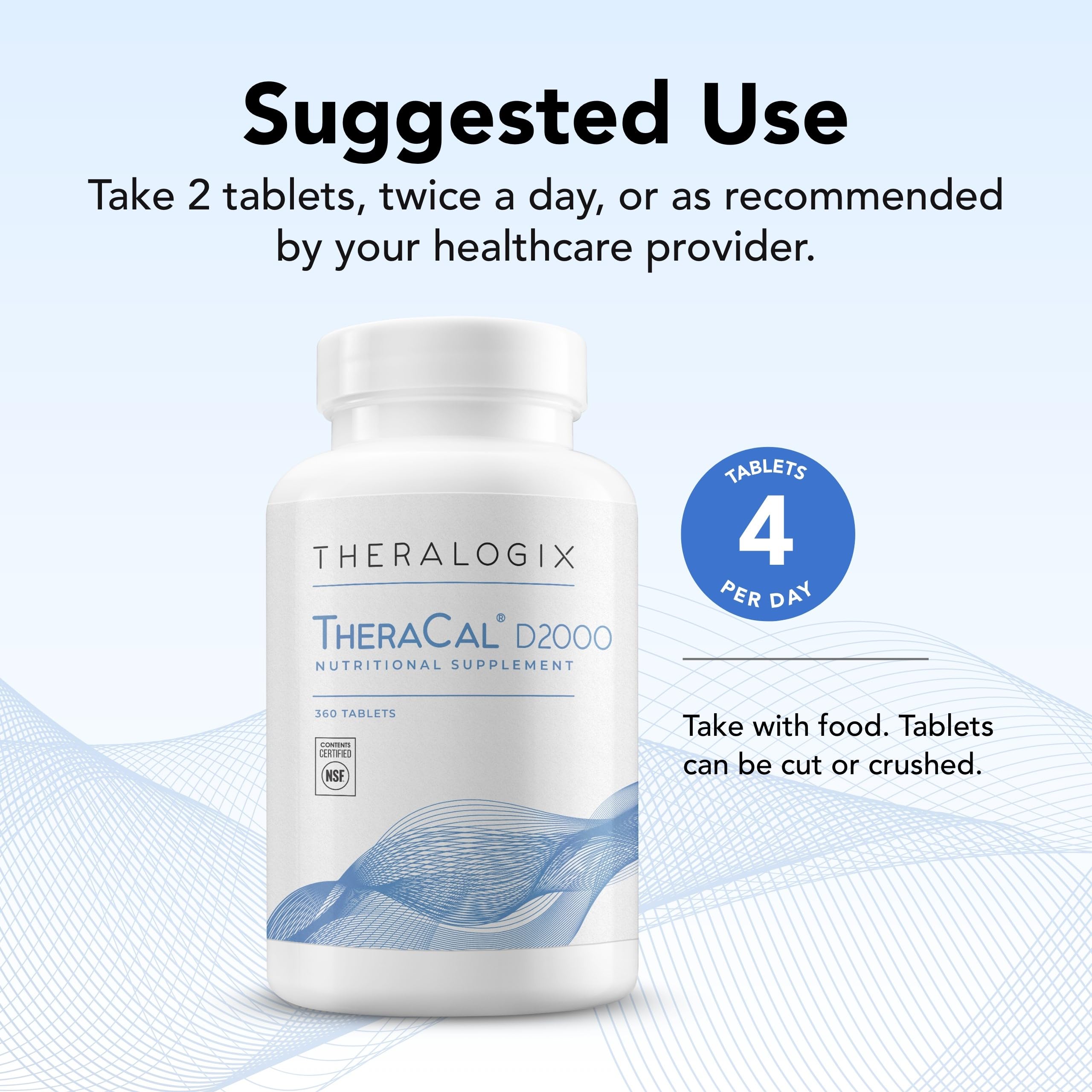 Theralogix TheraCal D2000 NSF seal close-up