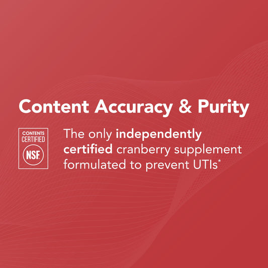 Back view showing supplement facts for TheraCran One Cranberry Capsules