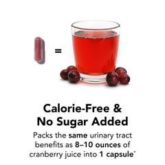 Theralogix TheraCran One Cranberry Capsules label shows gluten-free and vegan claims.