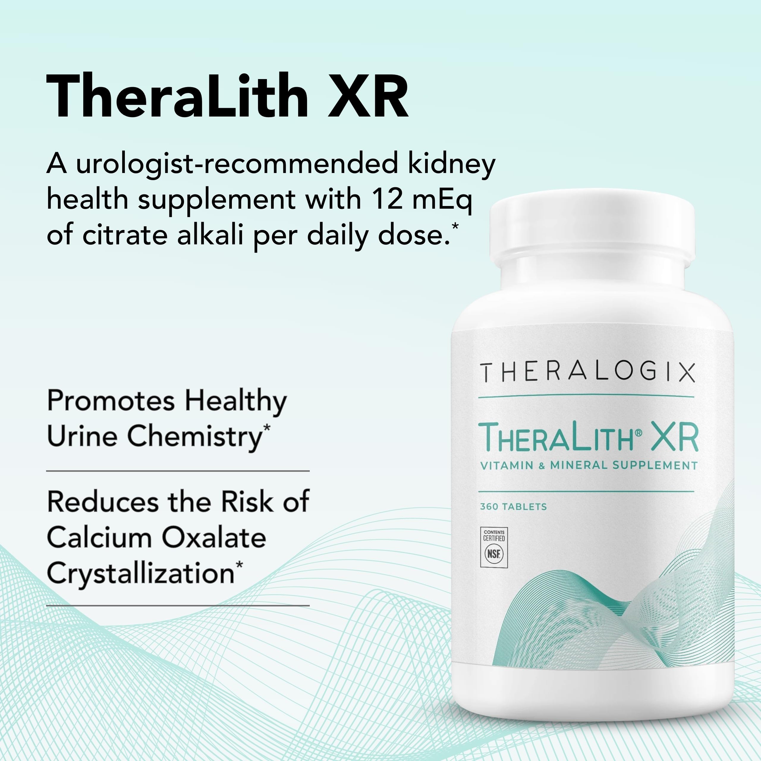 Box and bottle arrangement of TheraLith XR for daily use reminder.