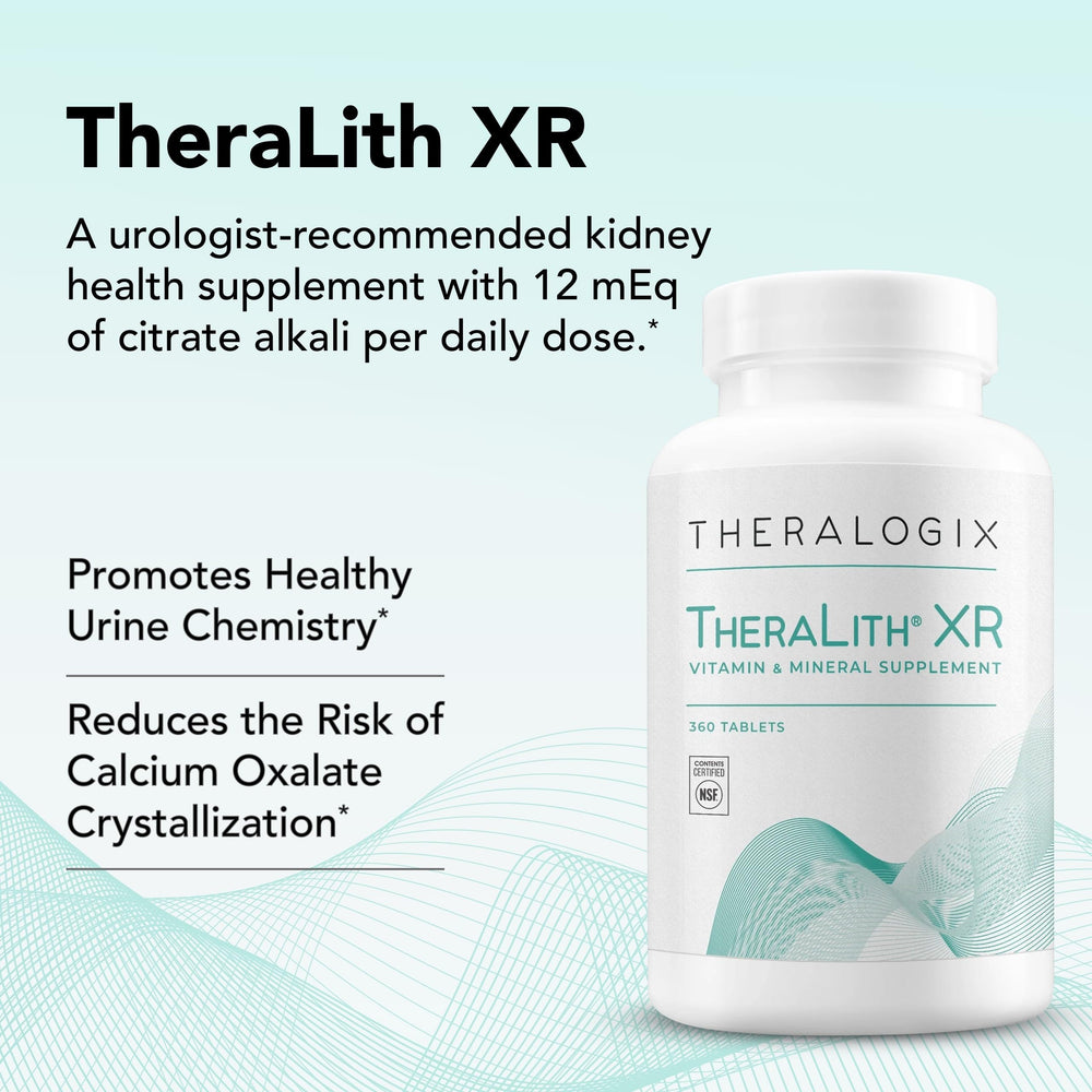 Box and bottle arrangement of TheraLith XR for daily use reminder.