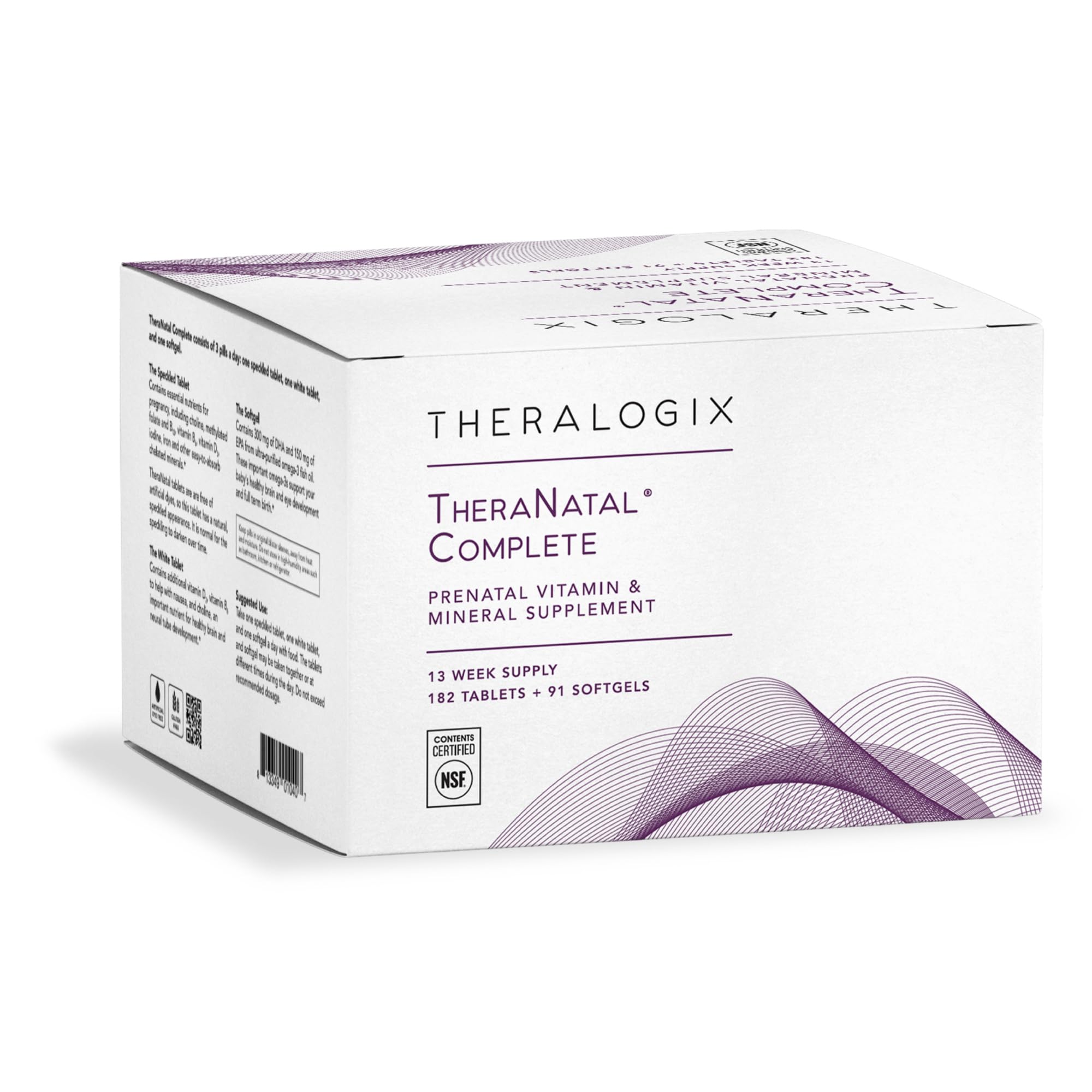 TheraNatal Complete Prenatal Vitamin bottle front view