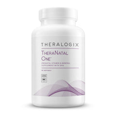 Theralogix TheraNatal One Prenatal Vitamin bottle with 90 softgels