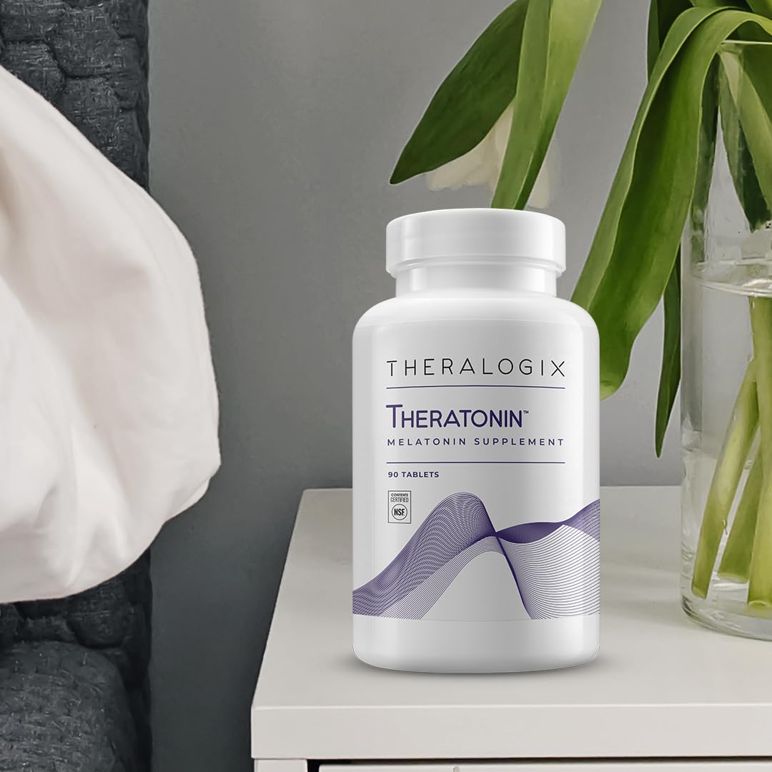 Natural ingredients and vegan, gluten-free icons for Theratonin Melatonin