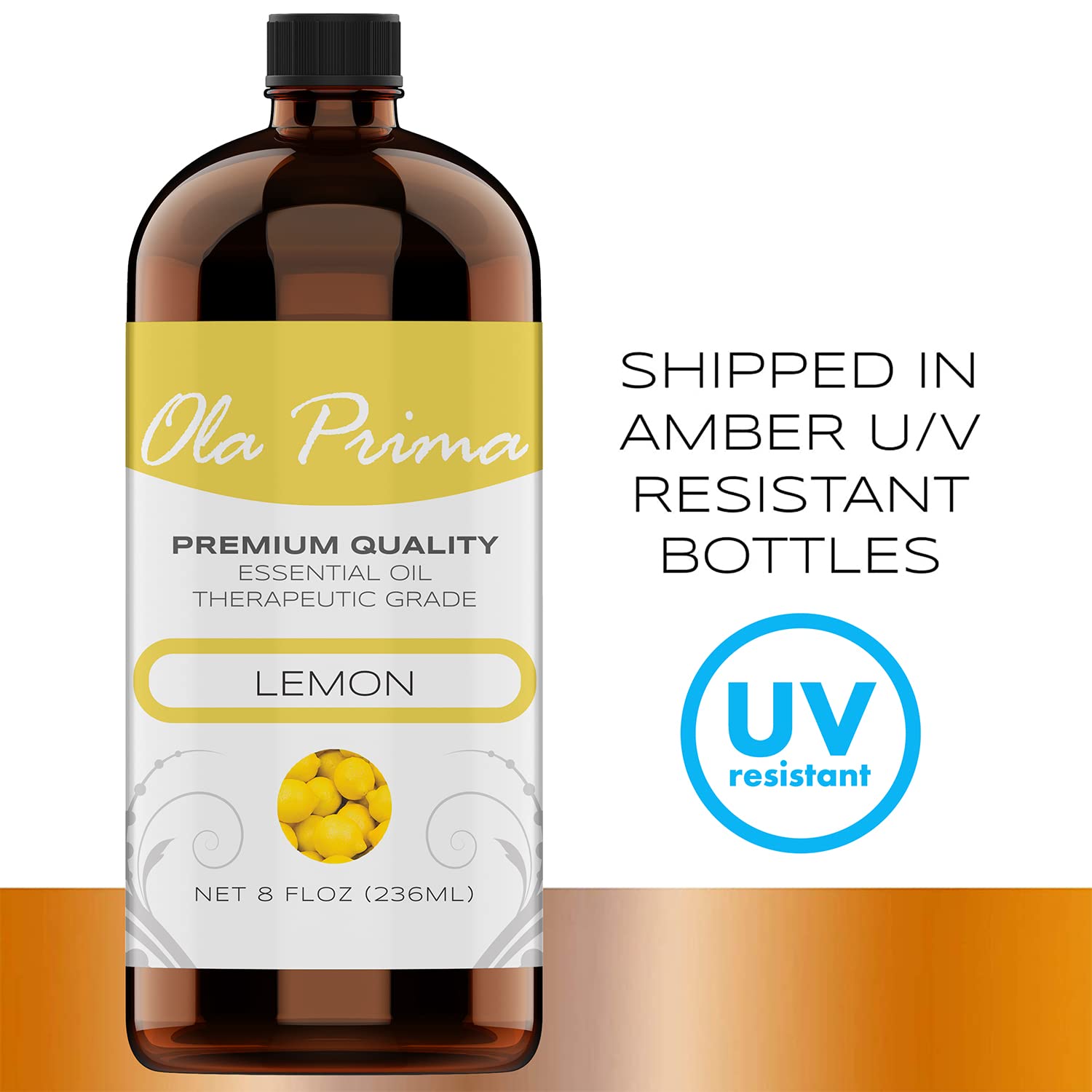 Therapeutic-grade lemon essential oil by Ola Prima