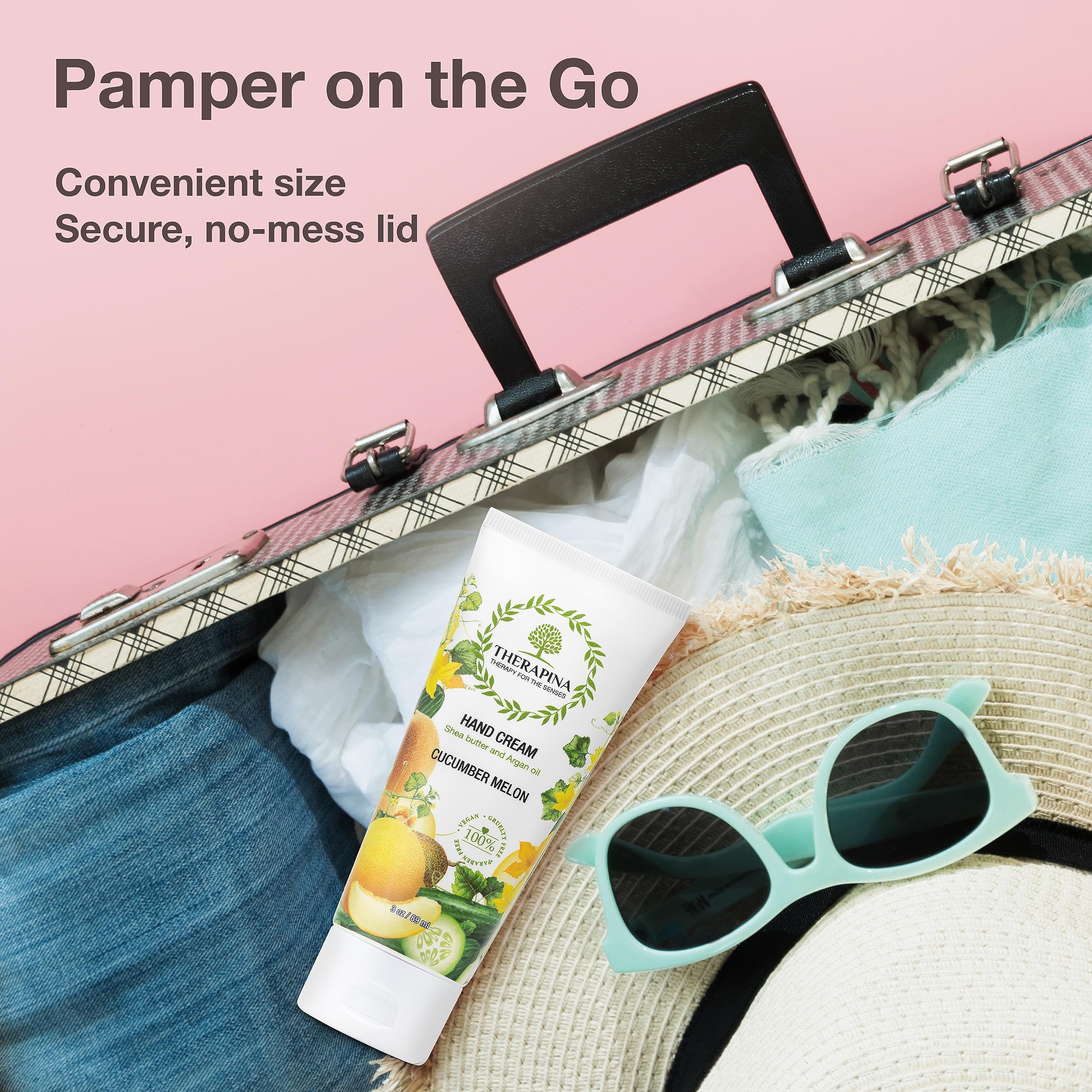 THERAPINA compact packaging enables easy, mess-free application.