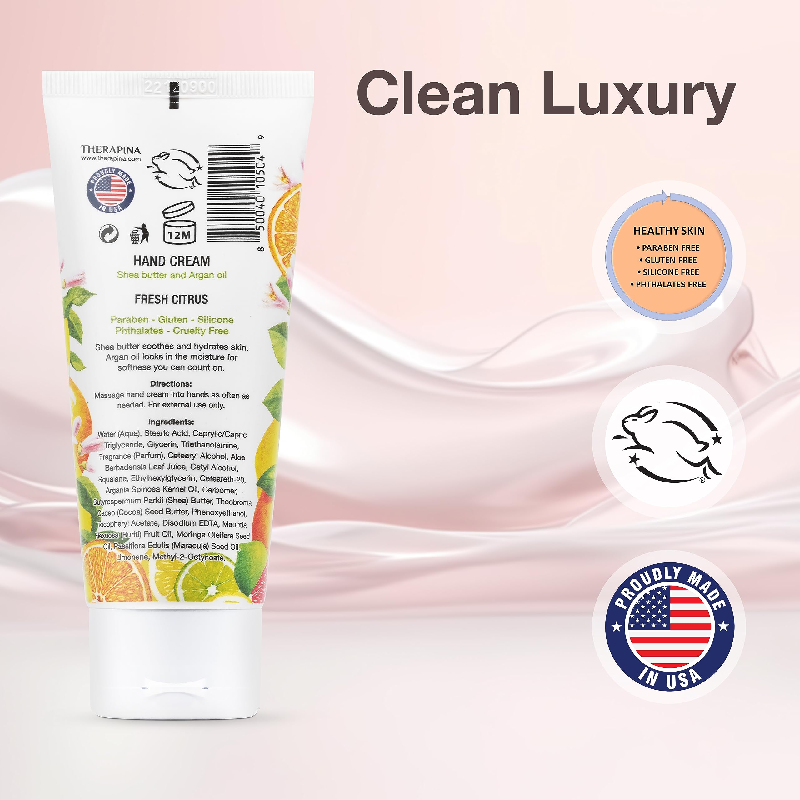 THERAPINA mini-size travel-friendly hand cream for on-the-go hydration.