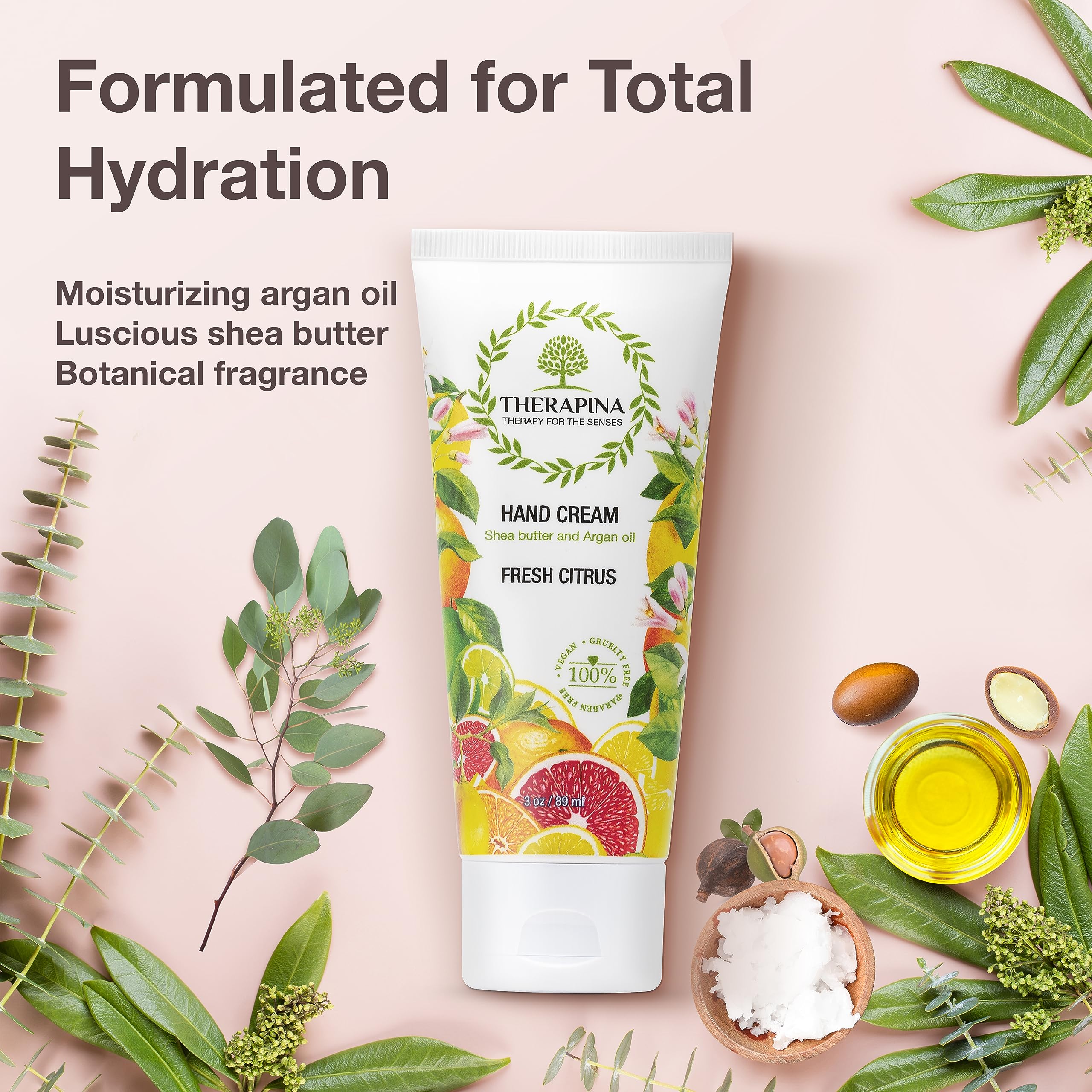 THERAPINA non-greasy formula nourishes skin without heavy residue.