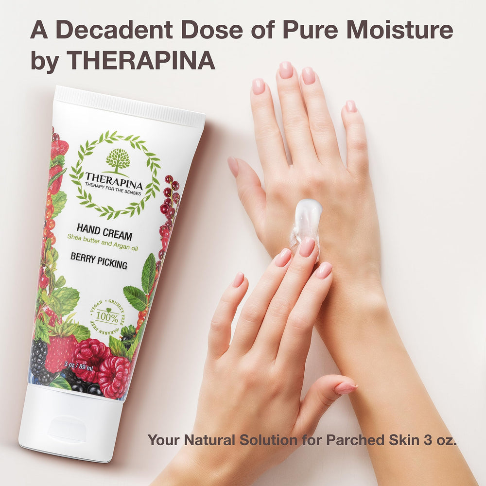THERAPINA Shea butter and argan oil hand cream delivering deep hydration