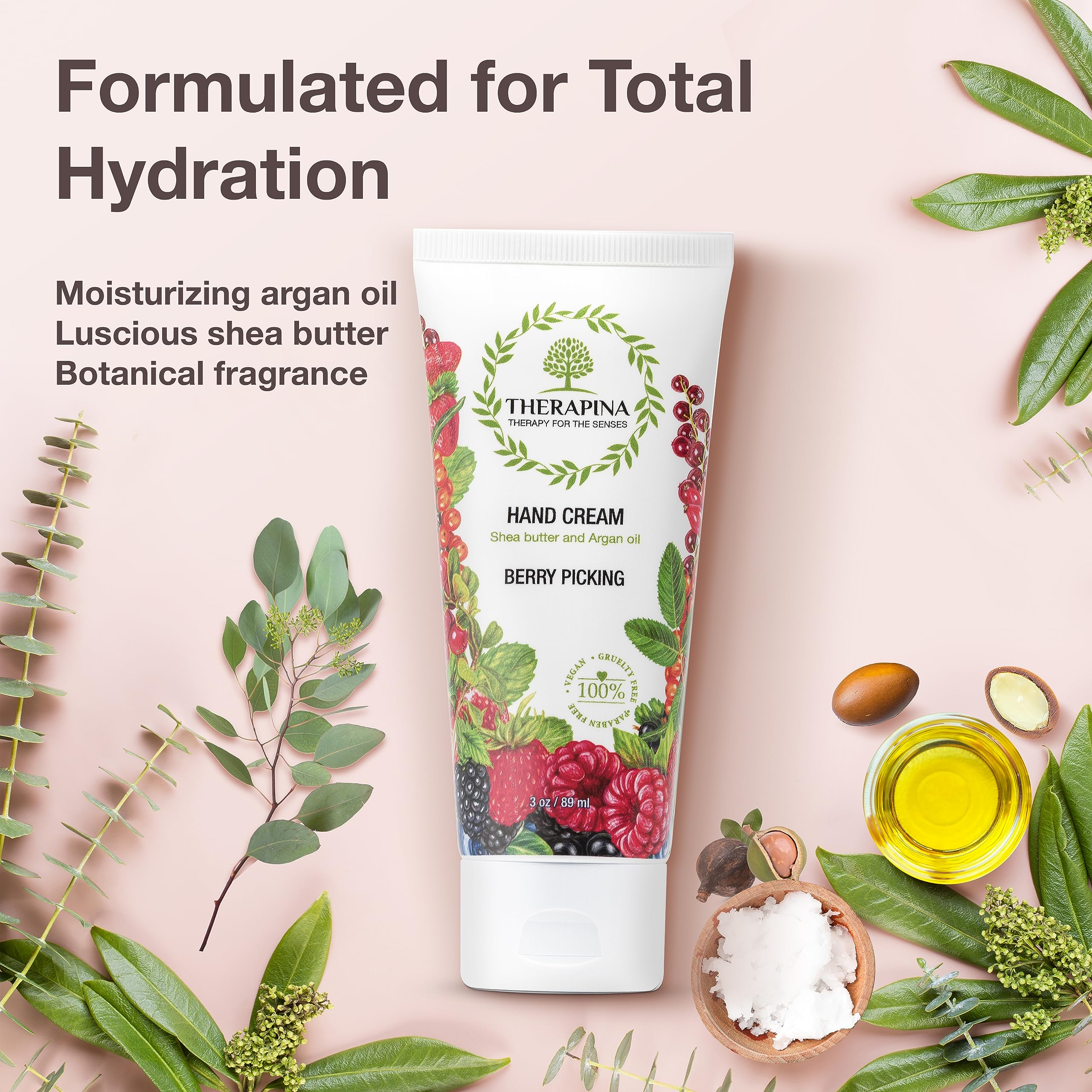 THERAPINA Vegan cruelty-free hand cream suitable for all skin types