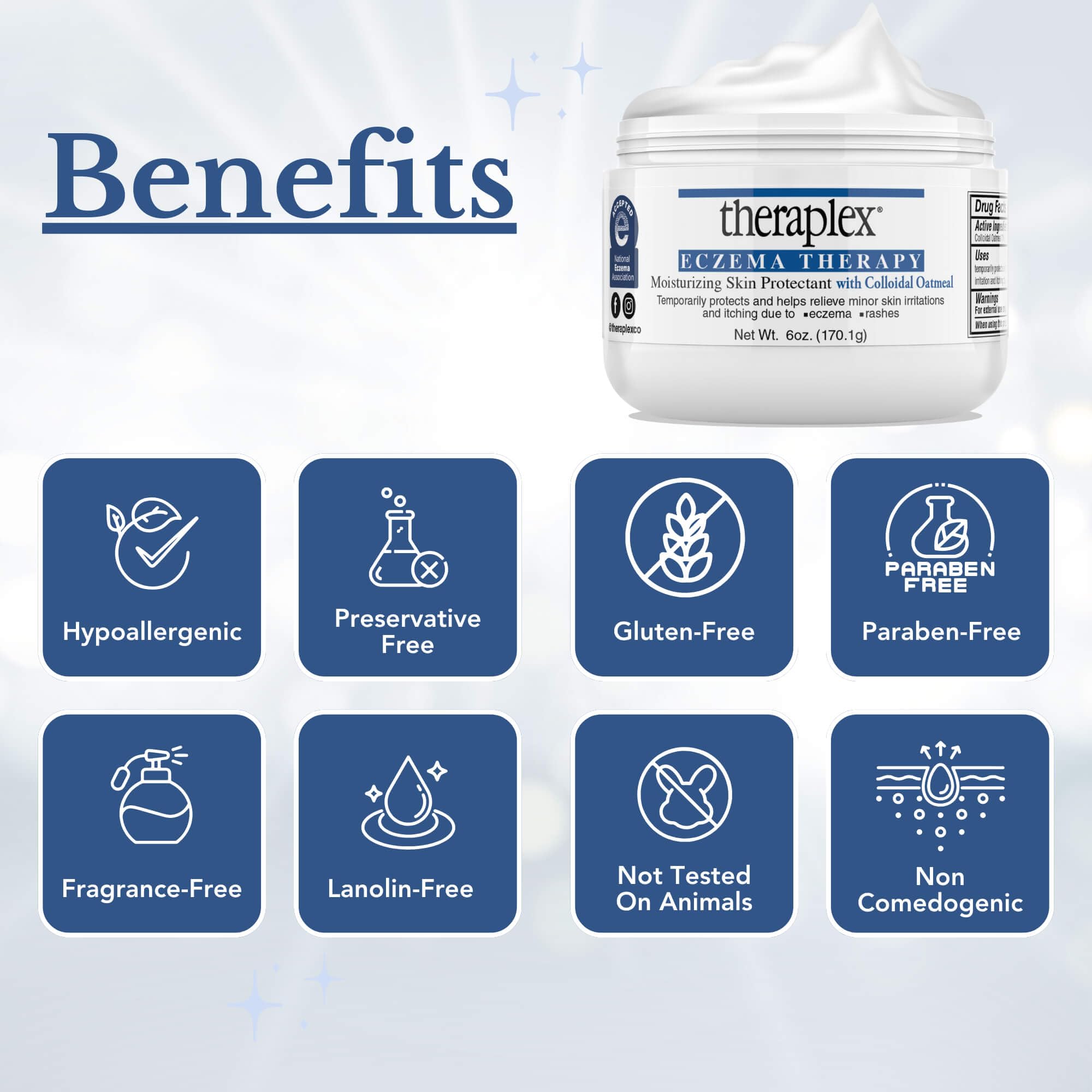 Theraplex Eczema Therapy natural colloidal oatmeal ingredient spotlight.