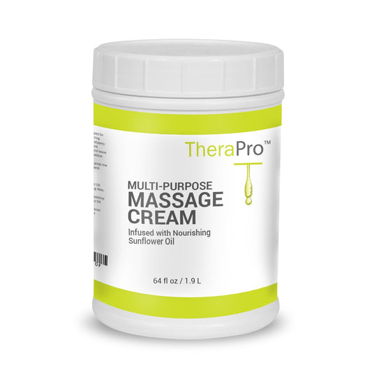 TheraPro Multi-Purpose Massage Cream bottle - 1/2 gallon, unscented