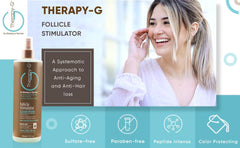 Close-up of Therapy-G Follicle Stimulator bottle label
