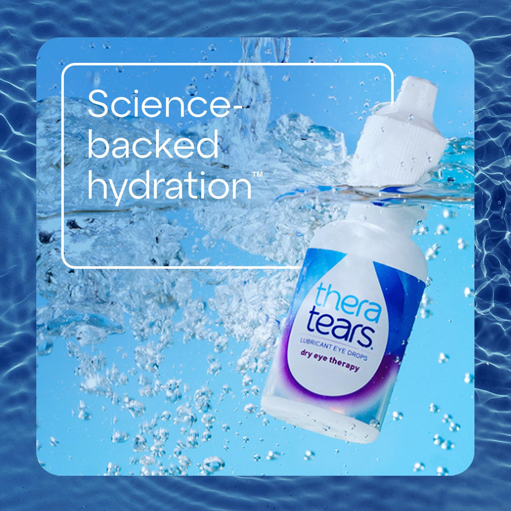 Graphic highlights OxyLytes electrolytes in a natural-tears-inspired formula.