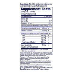 TheraTears Omega-3 bottle side label