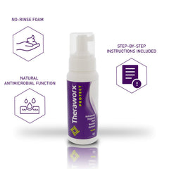 THERAWORX PROTECT on-the-go foam demonstrates portable hygiene during travel
