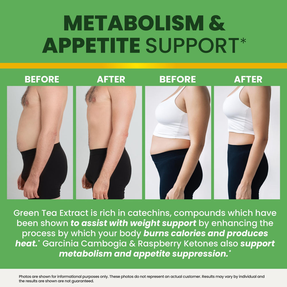 Caffeine from green tea and green coffee bean for energy and focus
