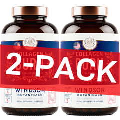 Two-pack Thermogenic Multi Collagen Burn capsules bottle on a product display