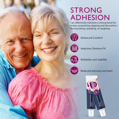 No odor formula label on Thermoplastic Denture Adhesive packaging
