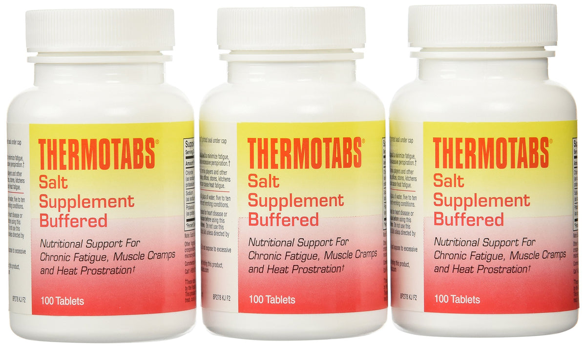 Thermotabs balanced-sodium-potassium tablet pack-3 replenishes electrolytes for outdoor heat