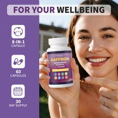 Plant-based vegan saffron capsules