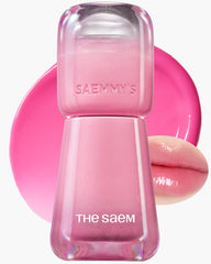 THESAEM Ade Shot Tint bottle close-up showing vibrant color and hydrating shine.