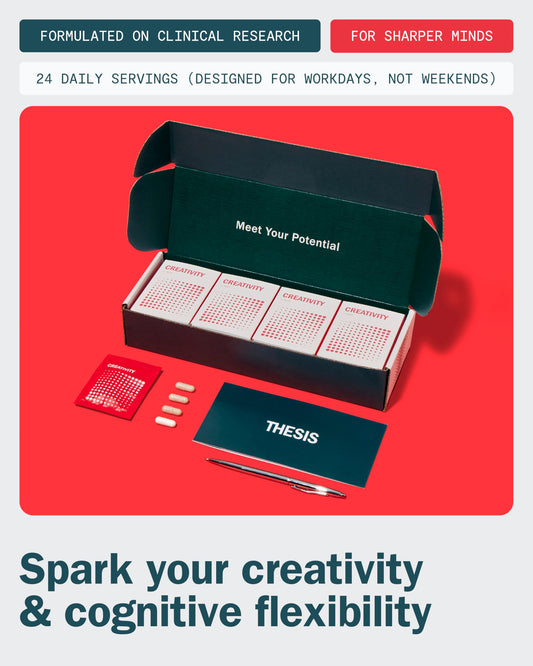 Product packaging for Thesis Creativity