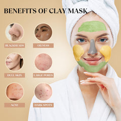 theskcare finished radiant skin after a clay mask routine.