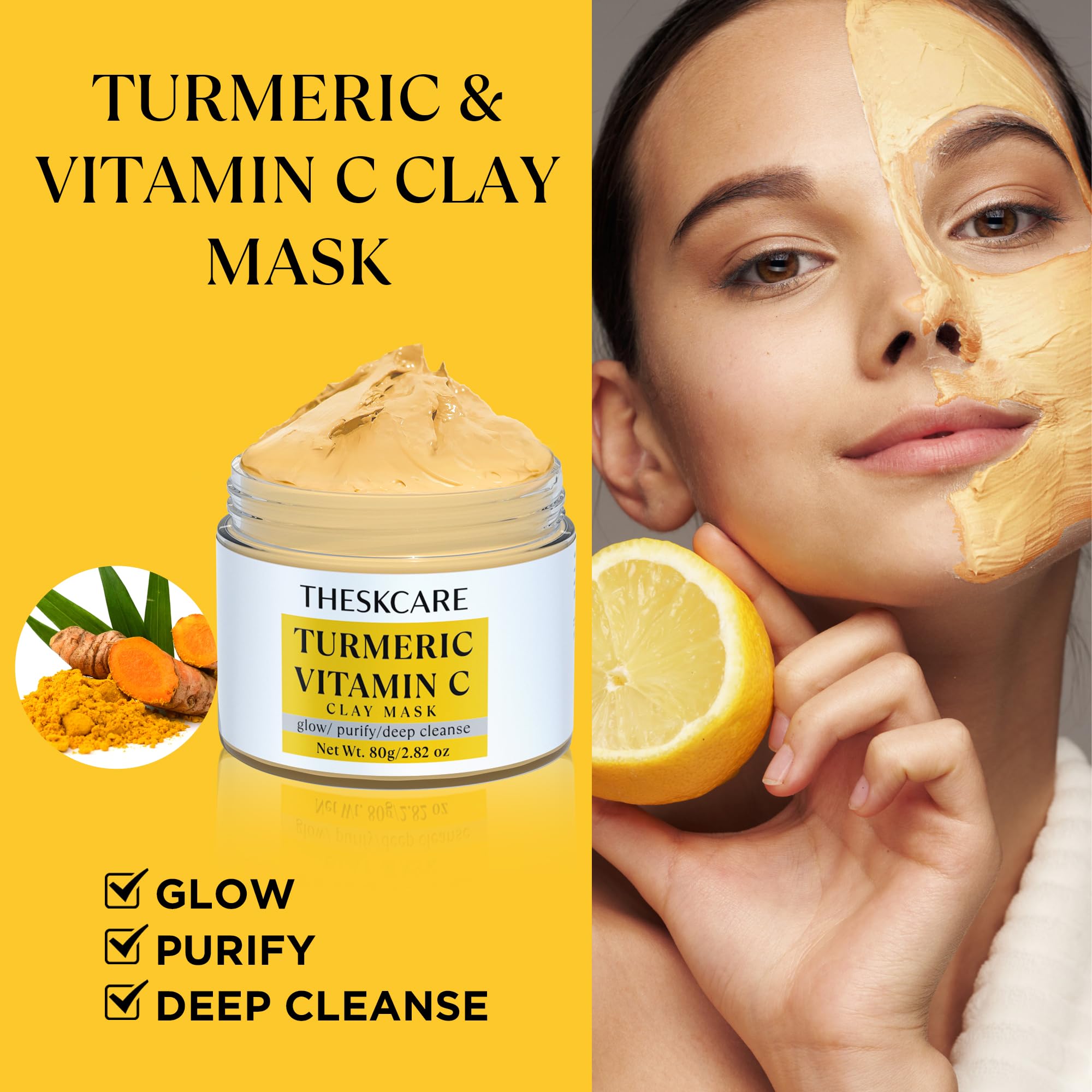 theskcare silicone mud mask brush aids smooth, even application.
