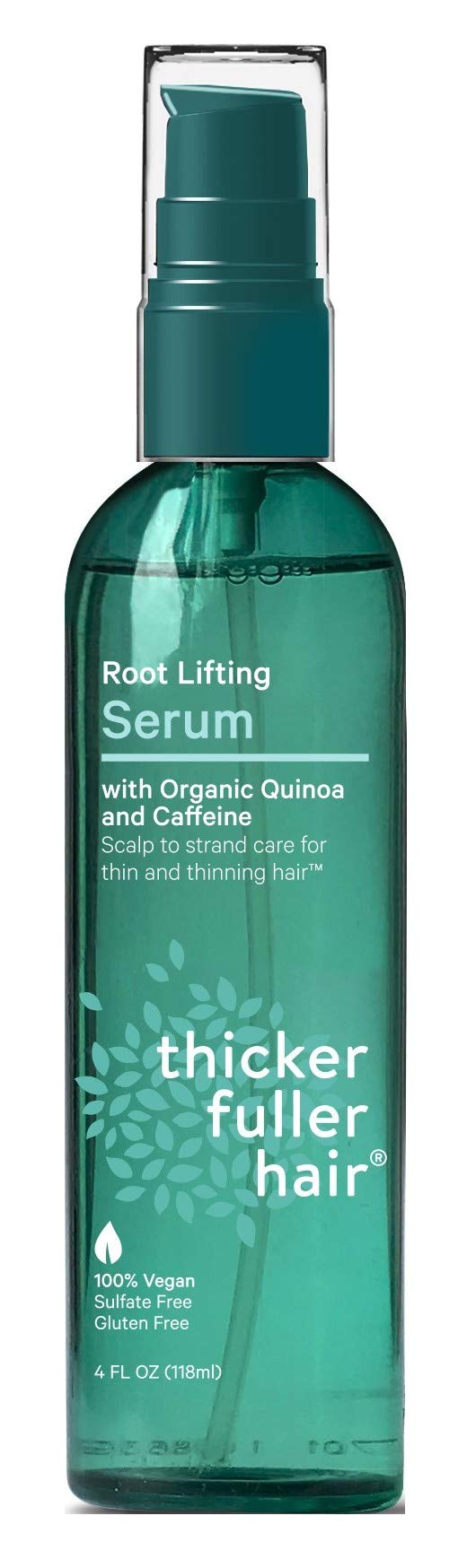 Thicker Fuller Hair serum application at the roots for subtle volume.