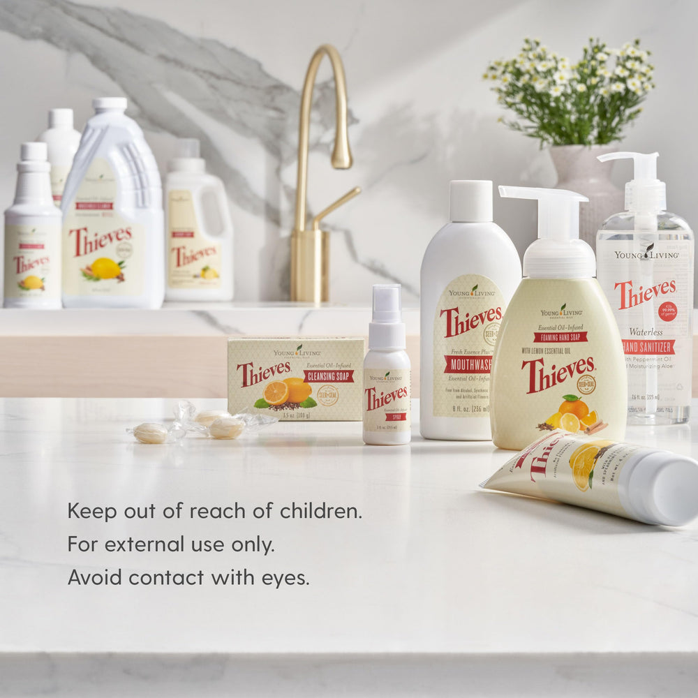 Young Living branding and all-natural ingredients for AromaBright toothpaste