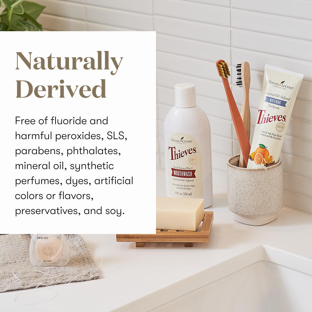 Graphic showing Thieves essential oil blend ingredients