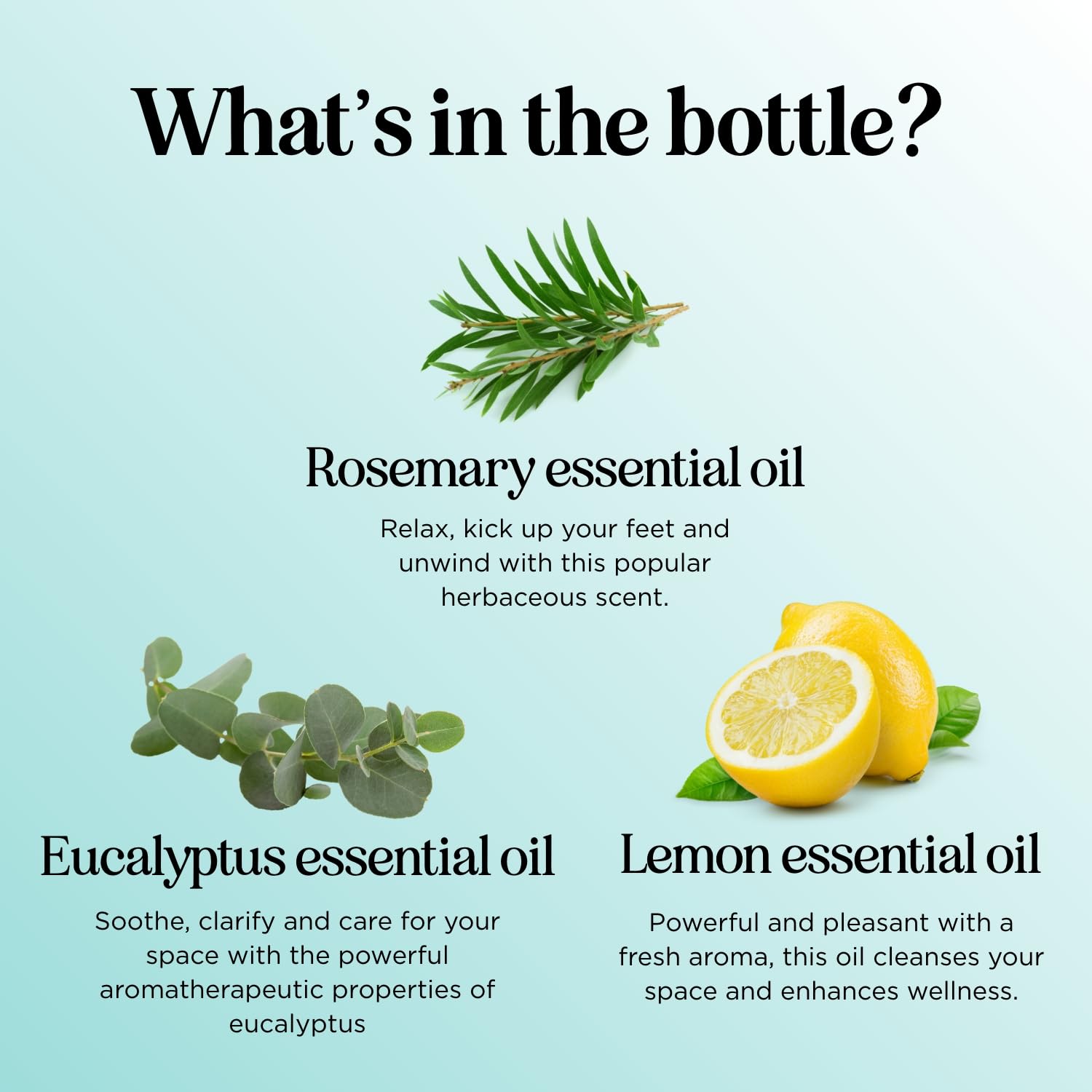 Essential oil bottle set for diffusers and cleansing uses