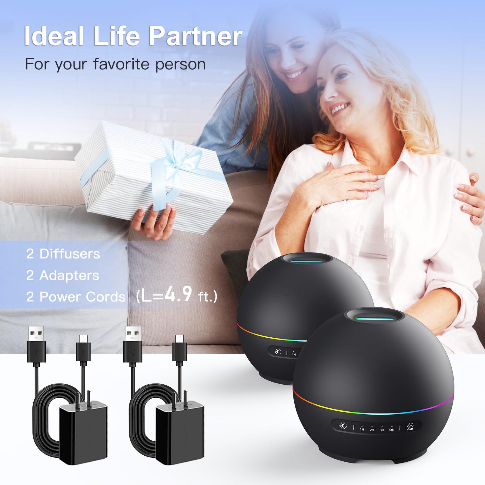 Two diffusers in packaging